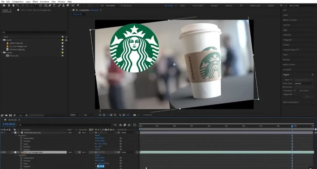 graphics panel in adobe after effects
