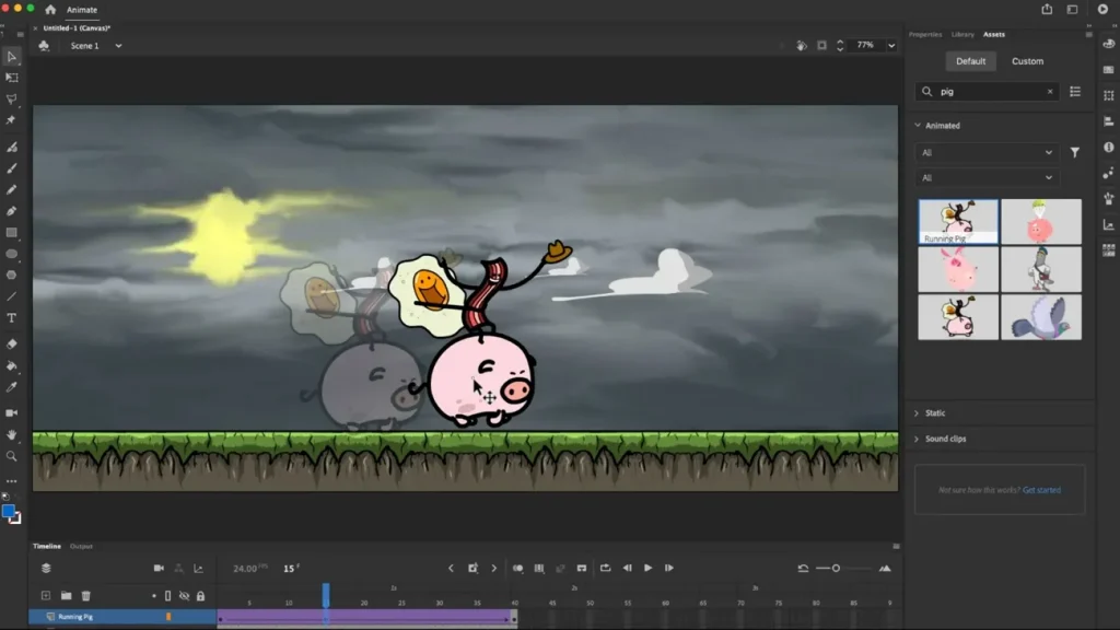 alter size in adobe animate