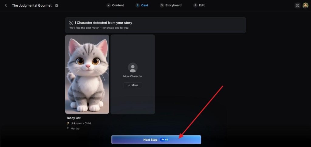 manage video character profiles