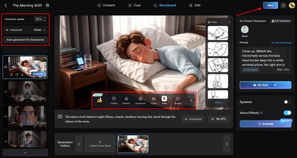 customize character voice and expressions