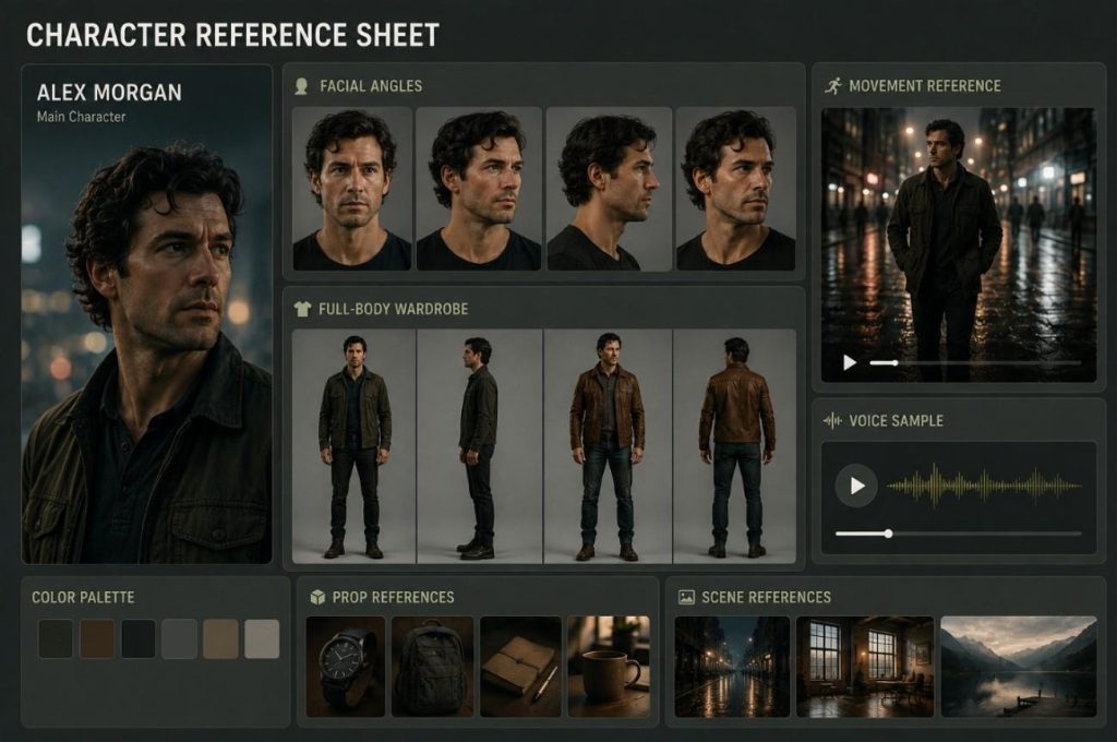 character design and pose references