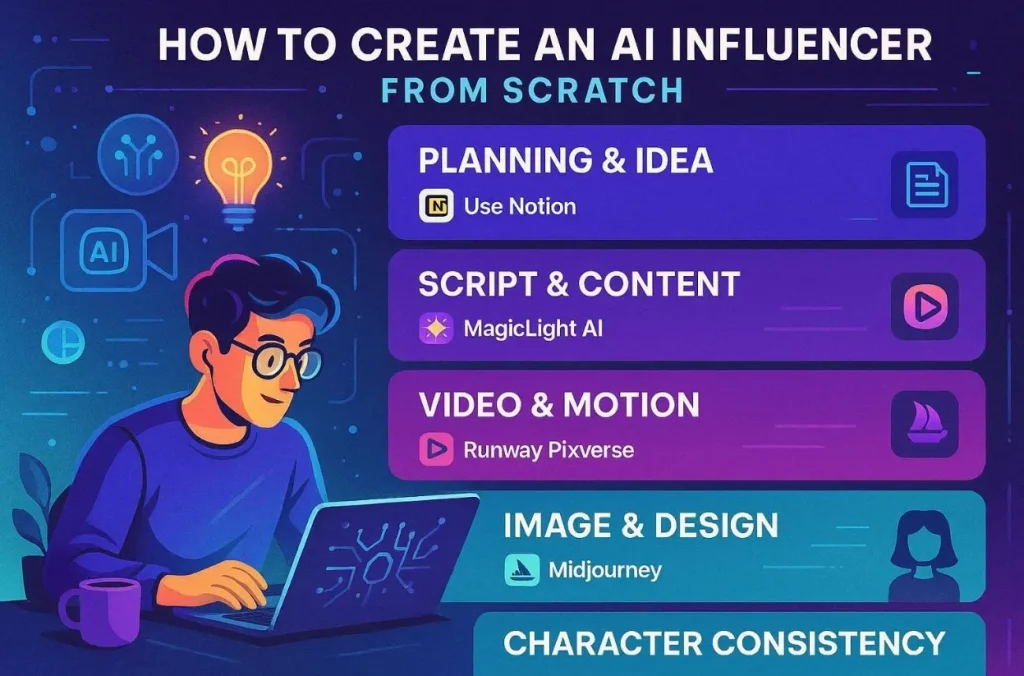 guide of creation of ai influencer