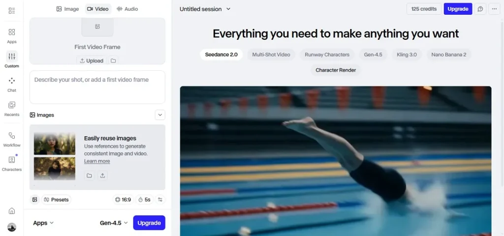 runway gen ai video generator for youtube