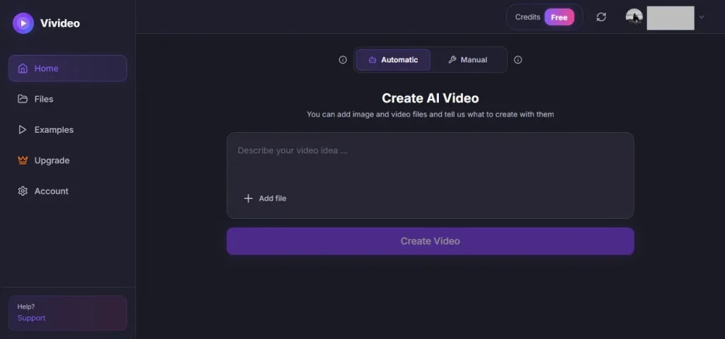 ai video generator no sign up vivideo