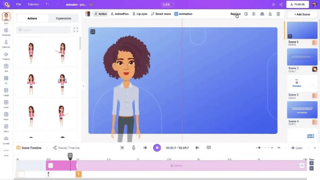 ai animation tool animaker explainer videos