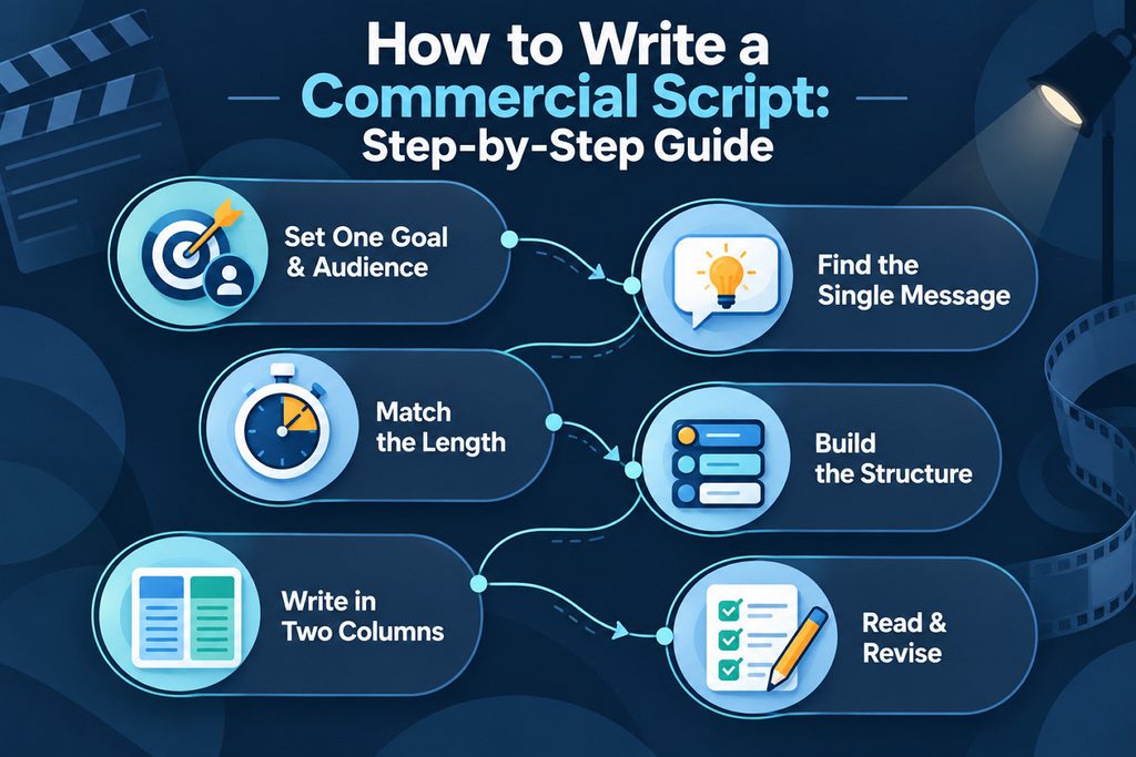 explore commercial writing steps