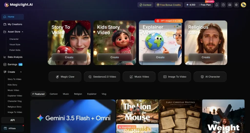video ad generator magiclight ai