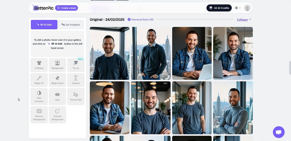 editing business portraits in betterpic