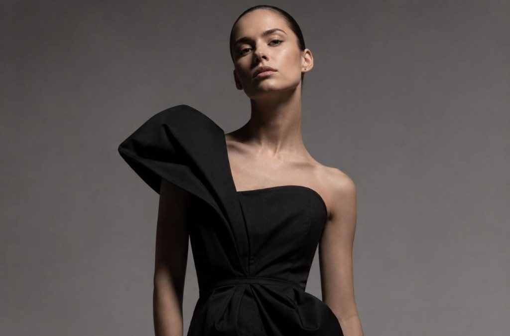 minimalist high fashion portrait
