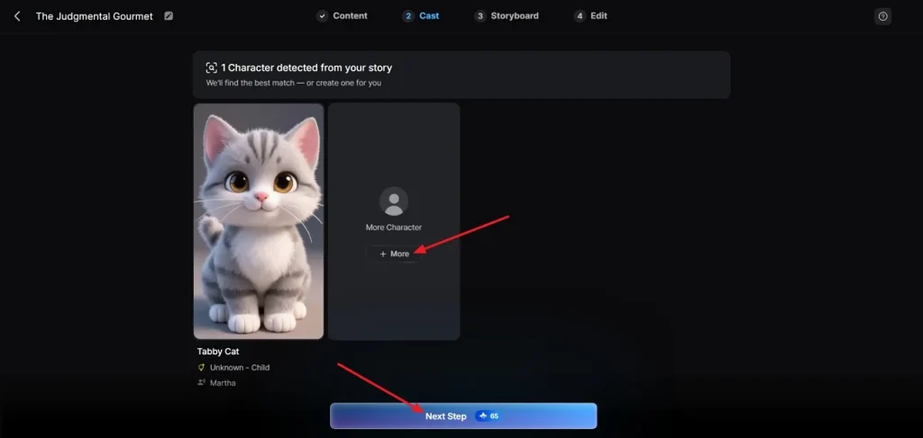 select favourite cat appearance character