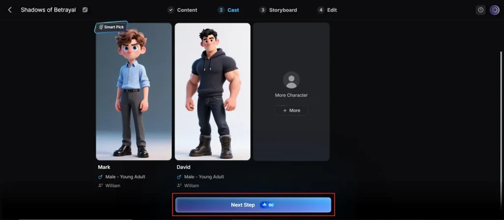 modify generated ai video character