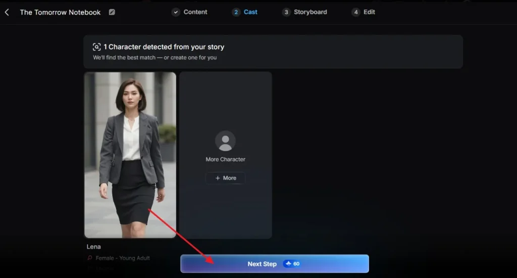 confirm detected character setup