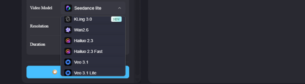 various ai model option