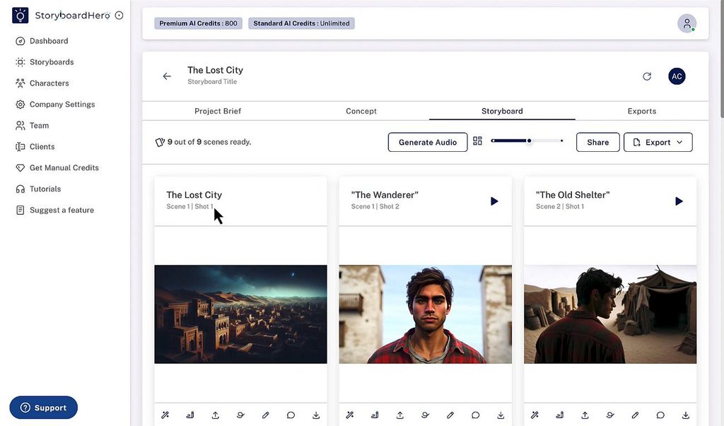 Project Client Projects 7 Best AI Storyboard Generators in 2026 | Magiclight.AI
