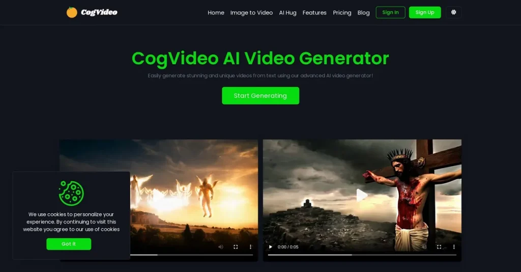 ai animation tool cogvideo text video