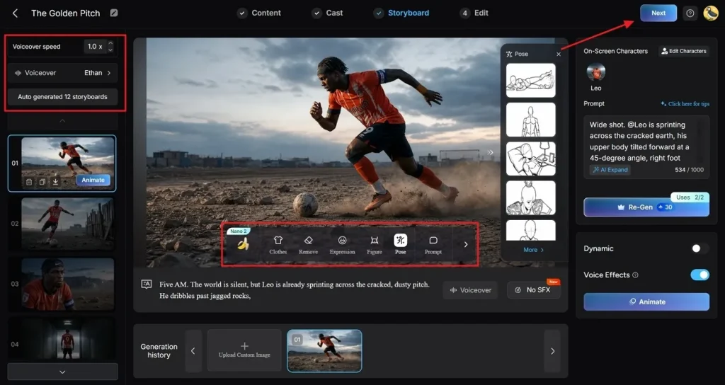 change voice and theme