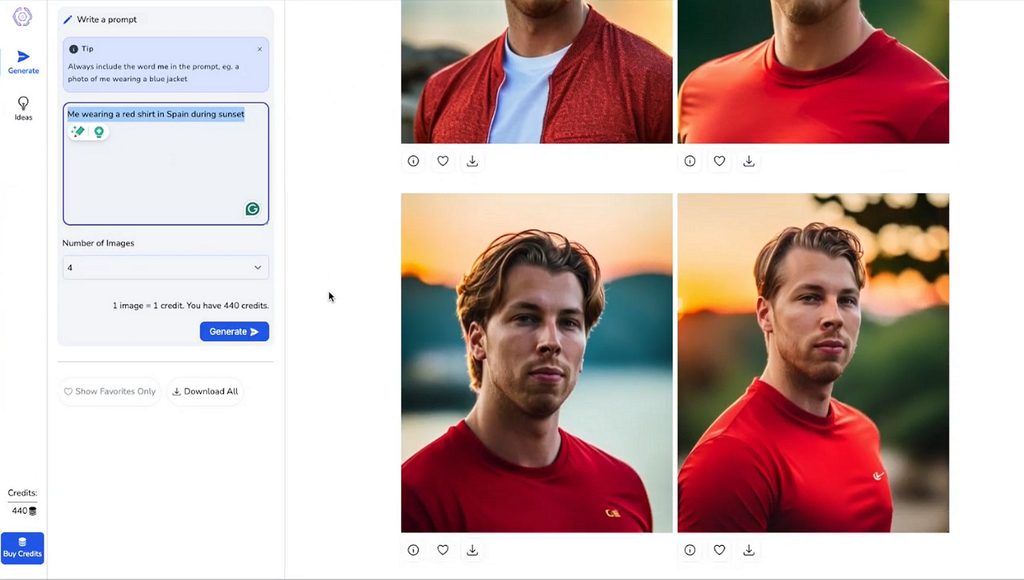 creating varied professional portrait options