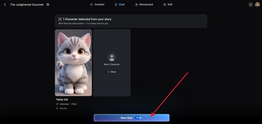 assign an ai characters