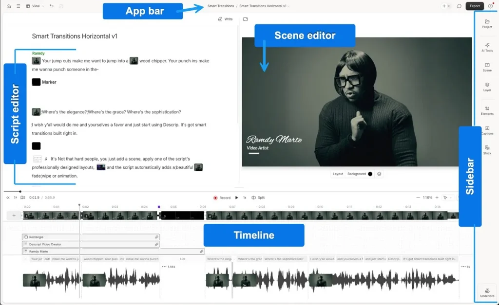 invideo ai alternative descript