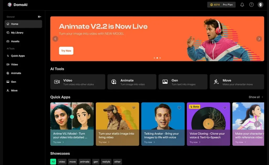 create ai video with domo ai