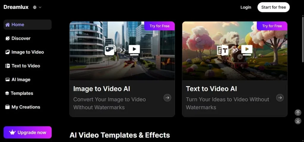 ai video generator no limit dreamlux
