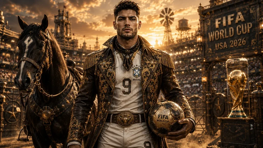 western ranch owner themed footballer