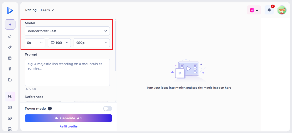 set duration ratio resolution