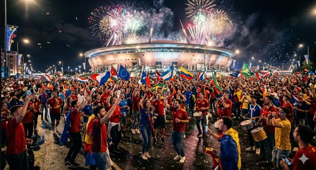 fan celebrating fifa victory