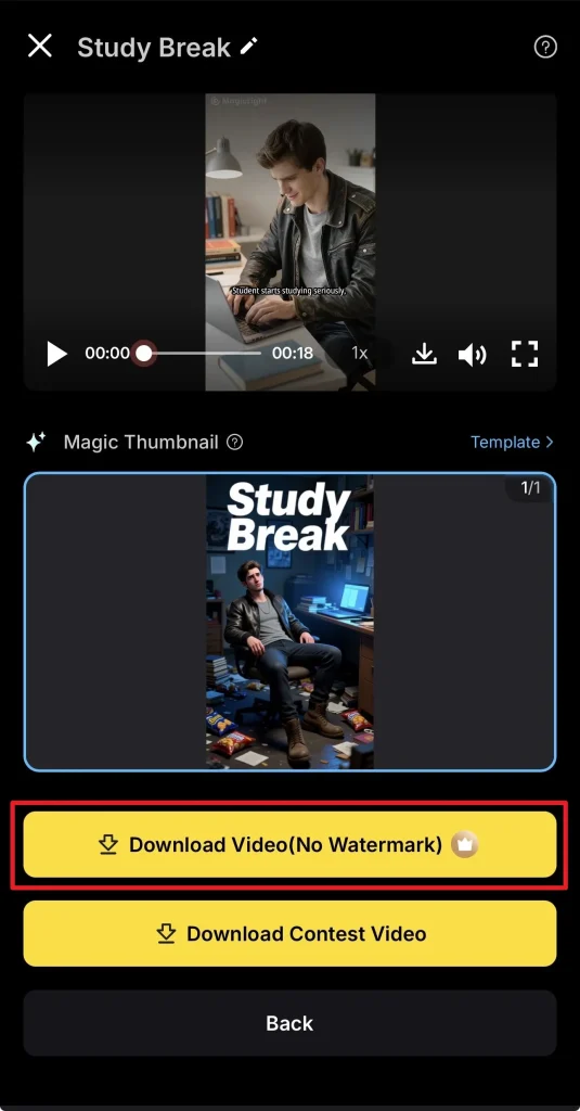 download completed meme video