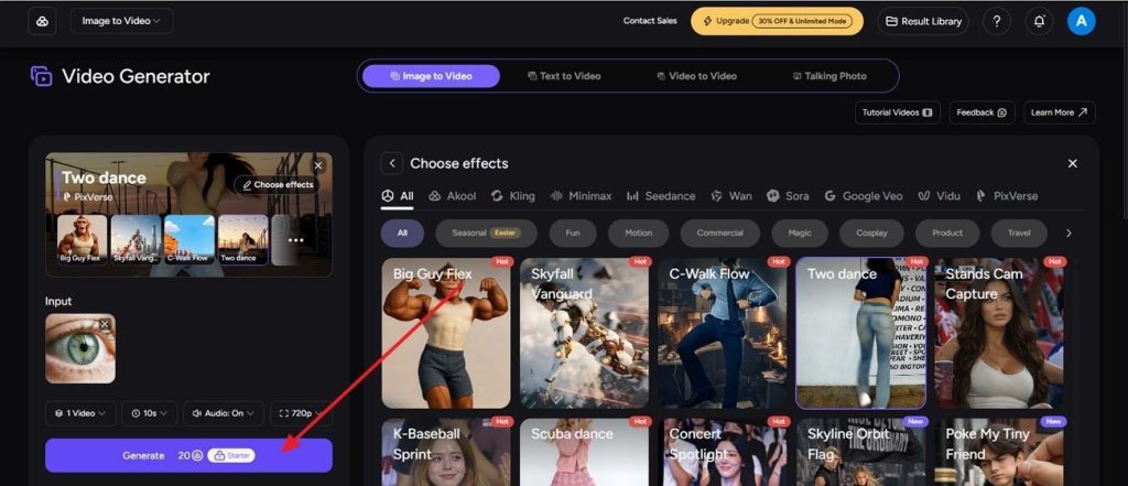  generate ai video output
