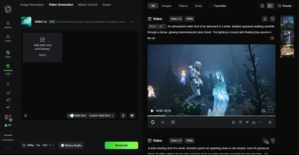 generate kling ai multi shot videos