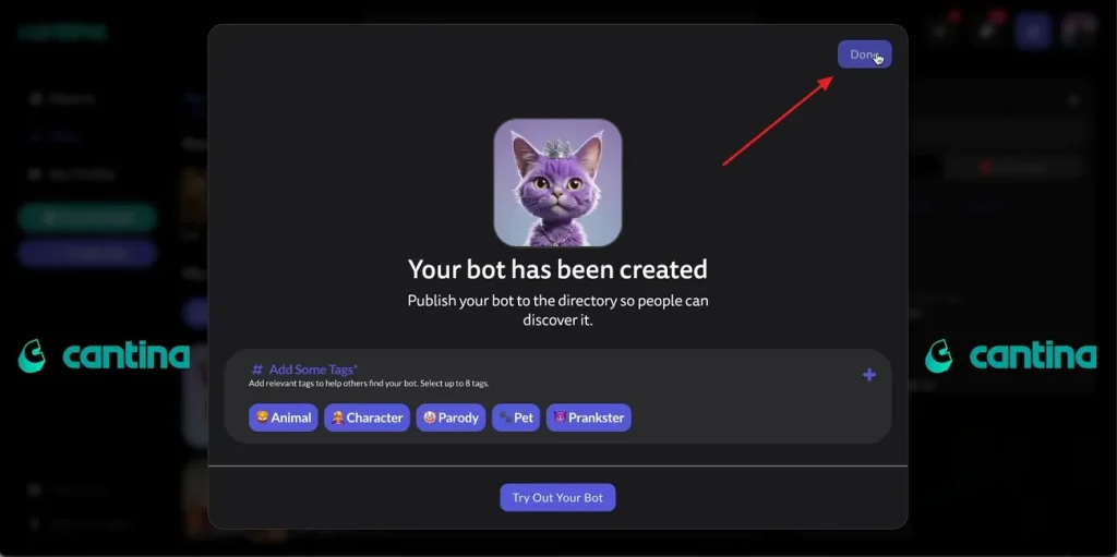 confirm ai bot to chat