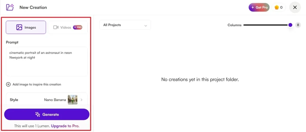 enter text and generate ai image
