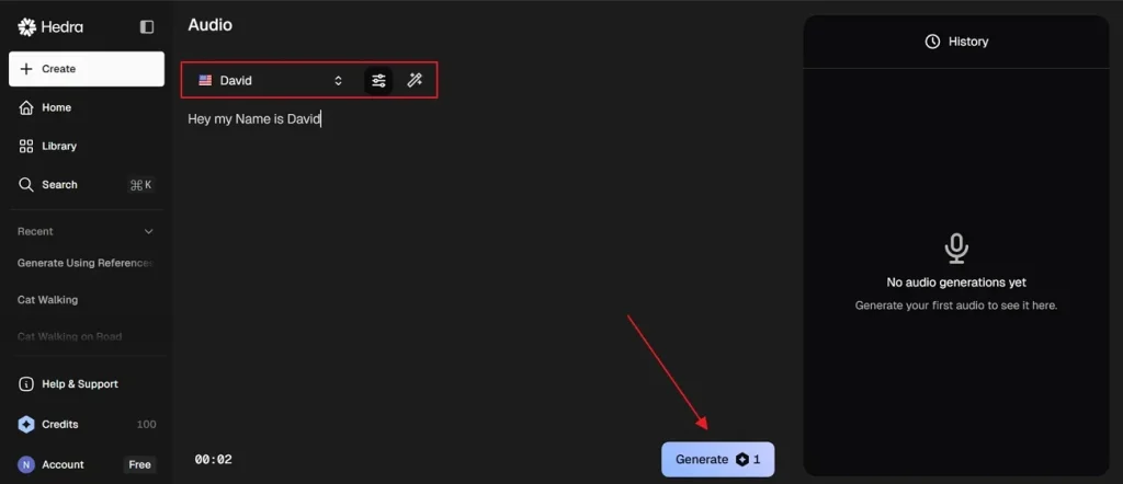 generate ai audio for video