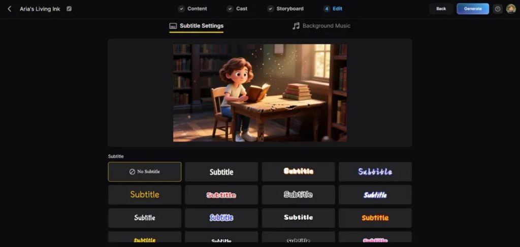 magiclight generates video captions