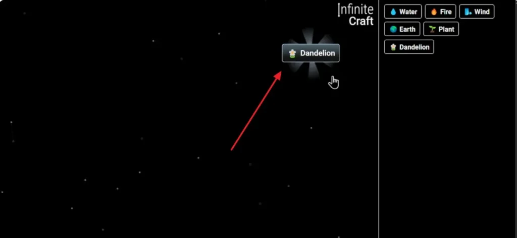 get infinite craft dandelion