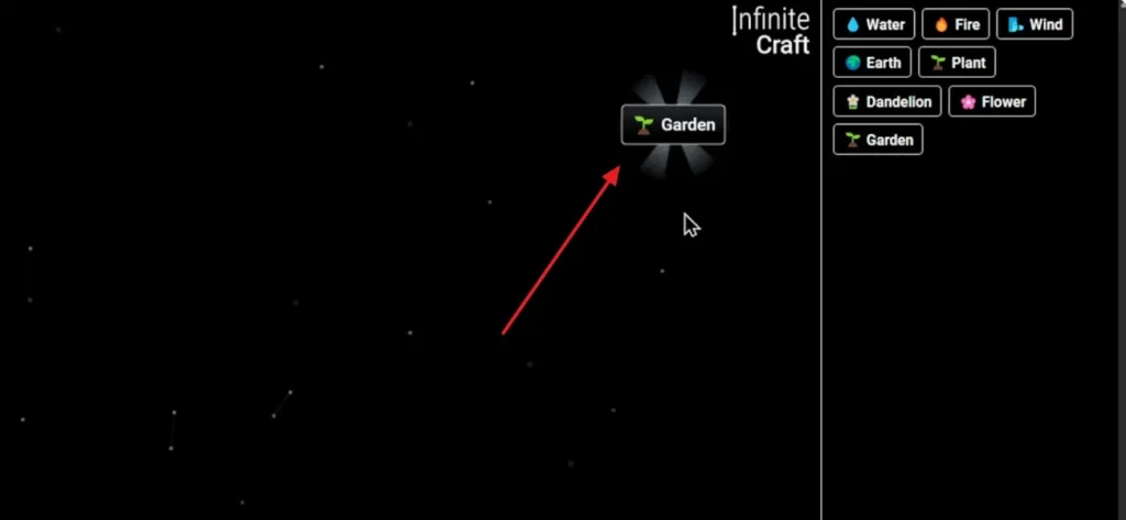 get infinite craft garden block