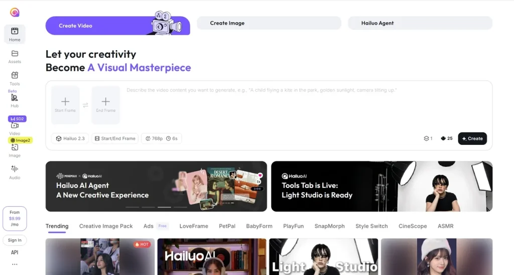 ai video generator hailuo