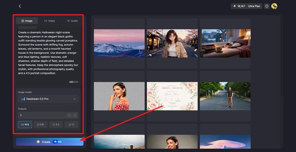 adjust portrait image settings
