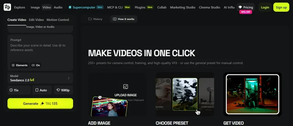 create video with higgsfield mcp