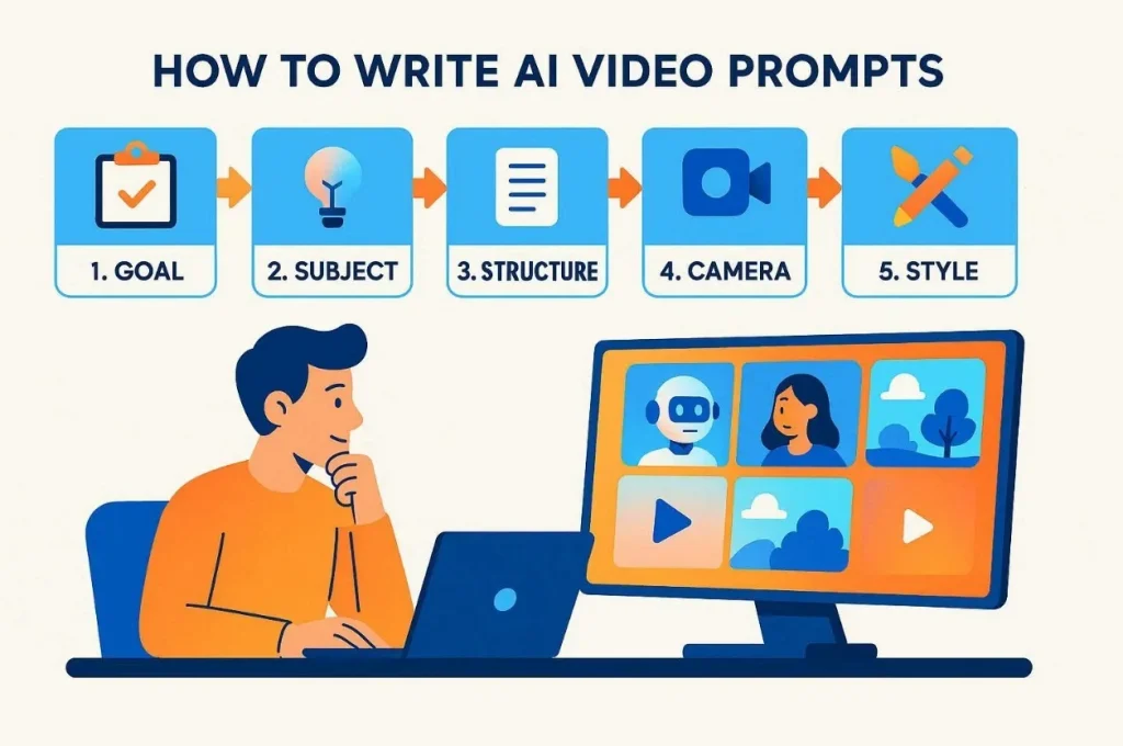 how to write prompts for ai video generation