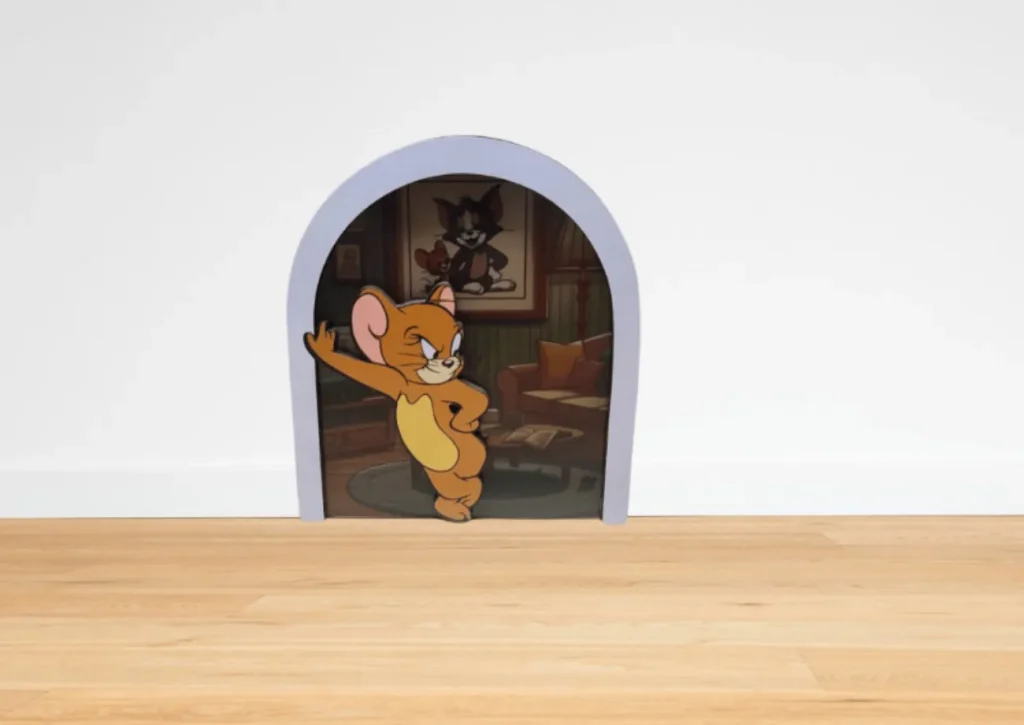 jerry mouse posing confidently