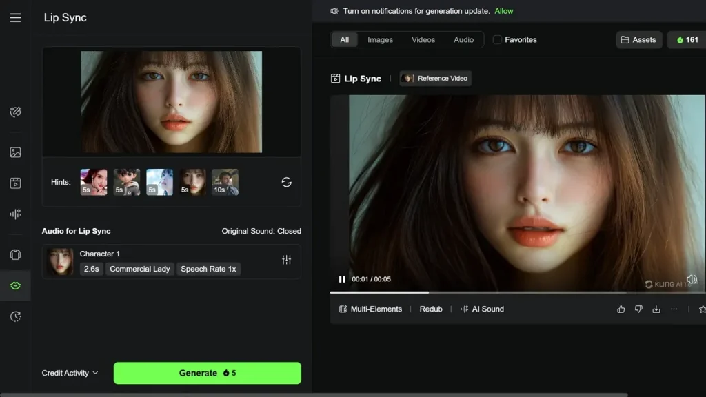editor lip sync videos kling ai