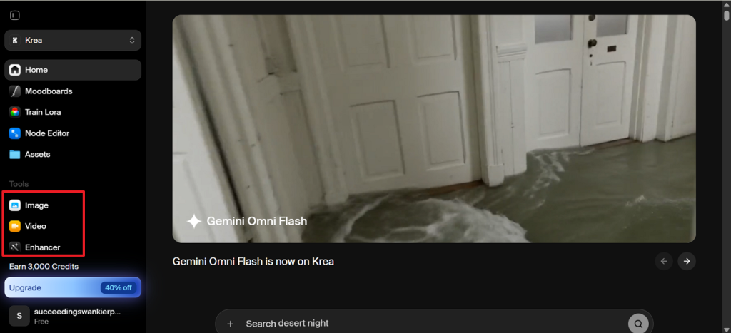 open video generator workspace