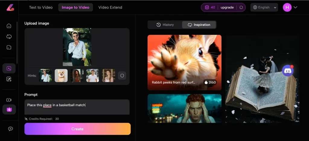 upload image make video luma ai
