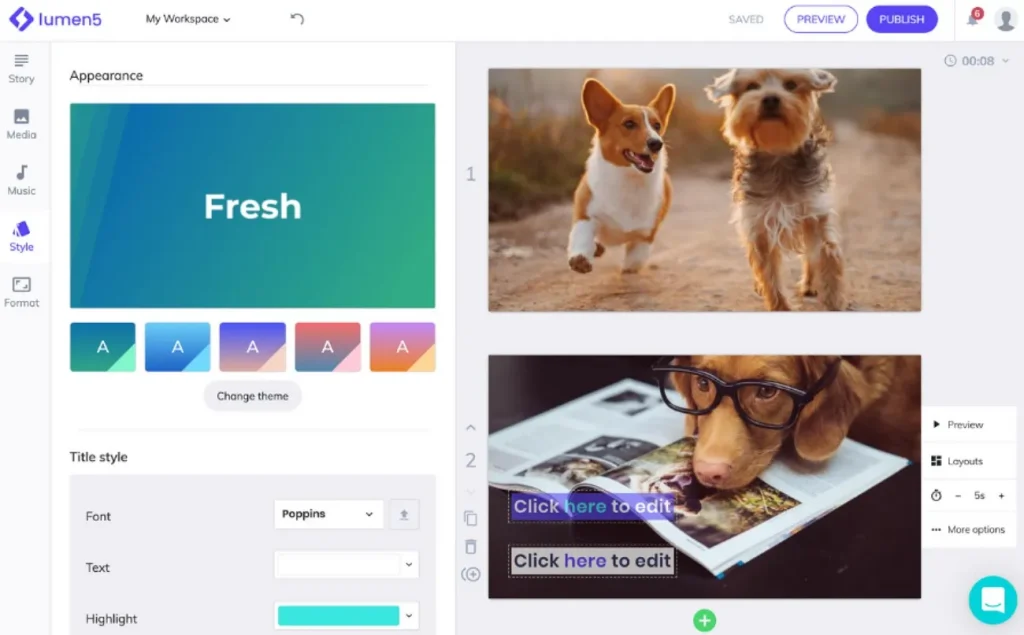 lumen5 invideo ai alternative