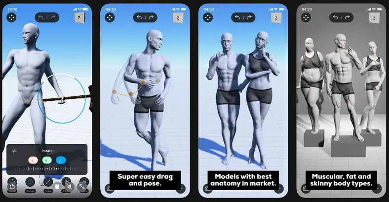 make animation with magic poser