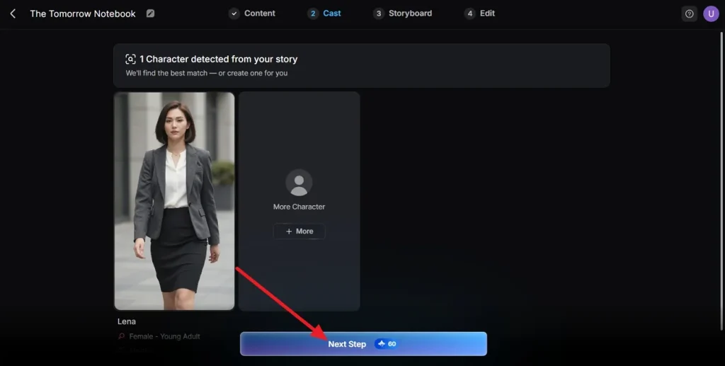 alter voices and click next step
