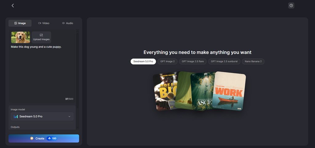 generating fresh visuals from written prompts