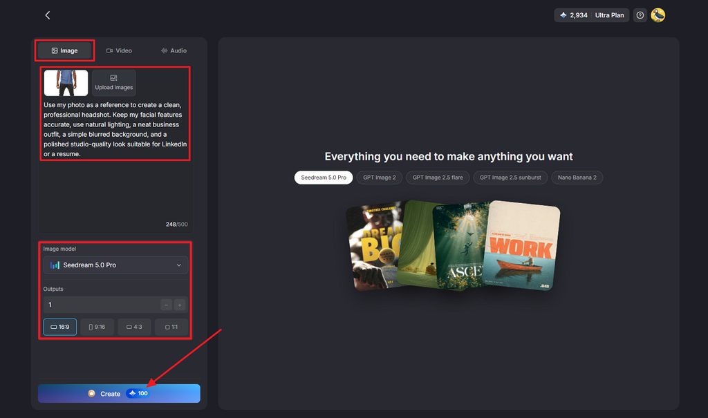 setting references models and aspect ratios